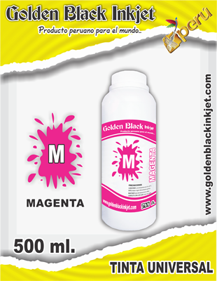 Frasco 500ml de Tinta MAGENTA para Recarga de Cartuchos HP, Canon, Lexmark